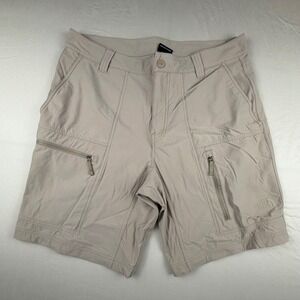 The North Face Paramount Peak II Shorts Mens 34 Tan Khaki Hiking Cargo Outdoor